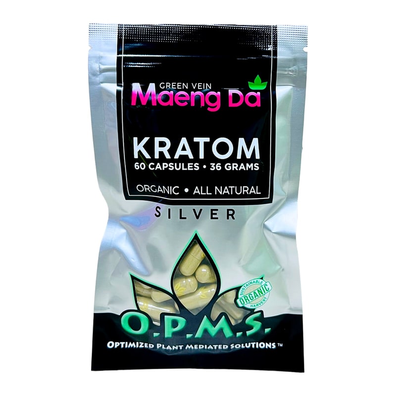 OPMS Silver 36g/60ct Maeng Da Capsules