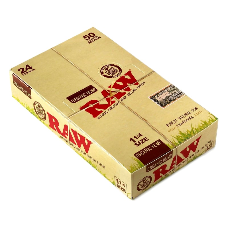 Raw Organic Hemp Rolling Papers 1-1/4