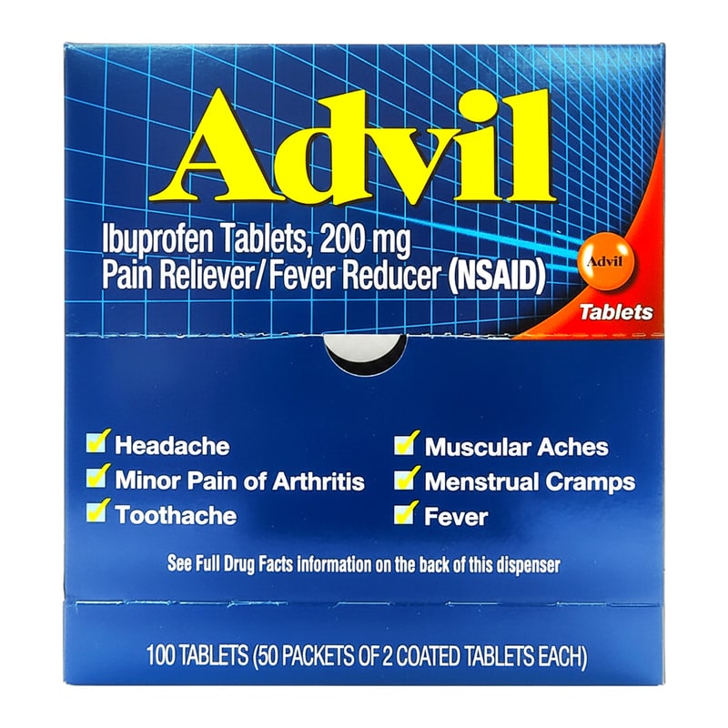 Advil Tablets 50ct 2pk Box