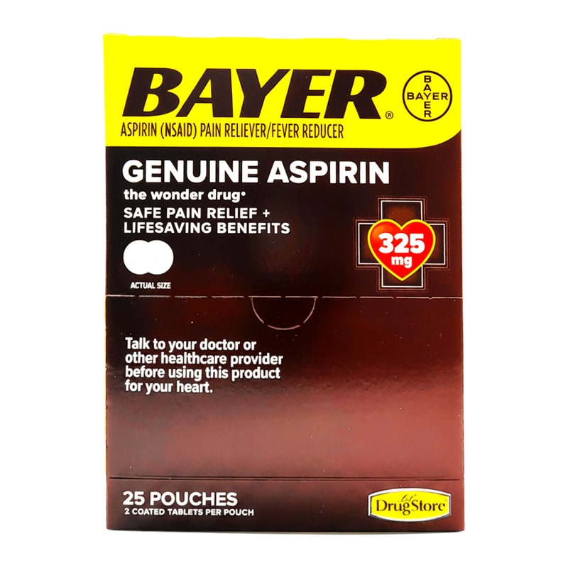 Bayer Aspirin 25ct 2pk Box