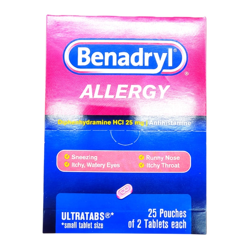 Benadryl Allergy Ultratabs 25ct 2pk