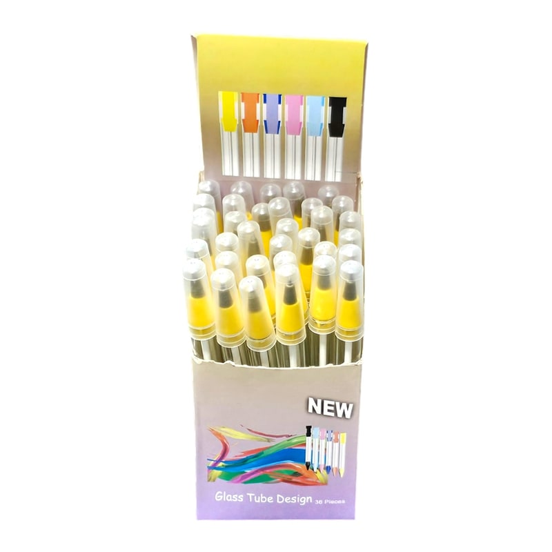 Glass Pen Assorted Color 36ct