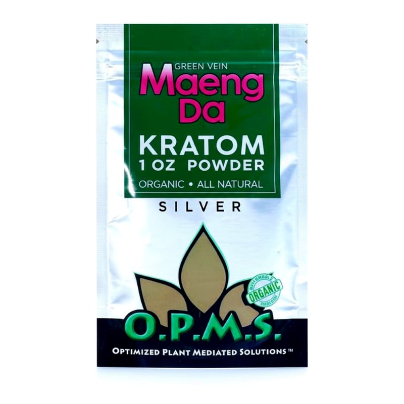OPMS Silver 1oz Green Maeng Da