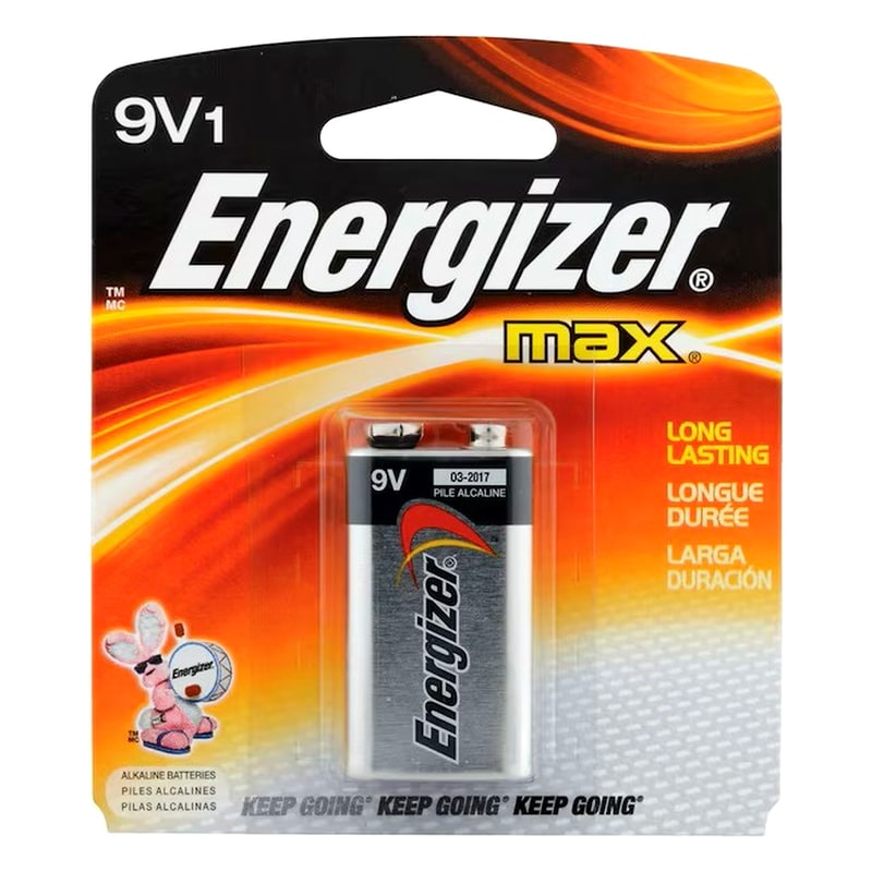Energizer Max 9V Battery 1pk