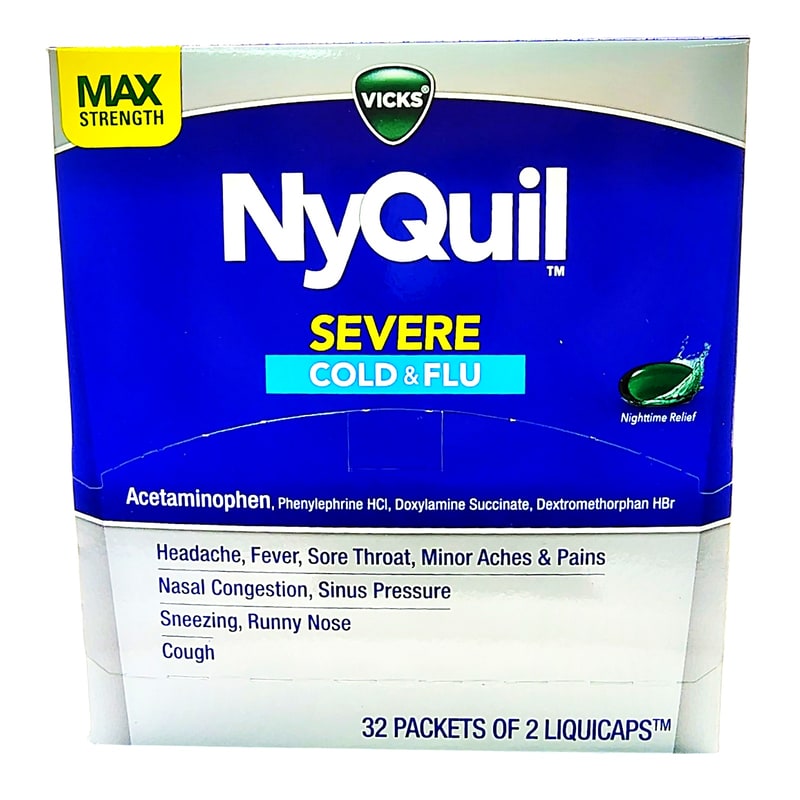 Nyquil Severe Cold & Flu 32ct 2pk Liquicaps