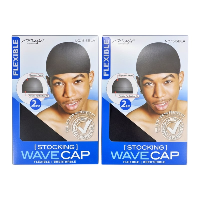 Stocking Wave Cap 1dz-Black