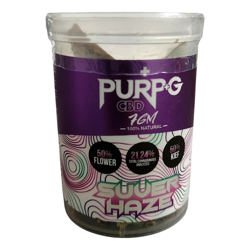 Purp-G Flower 7G-CBD-Super Haze