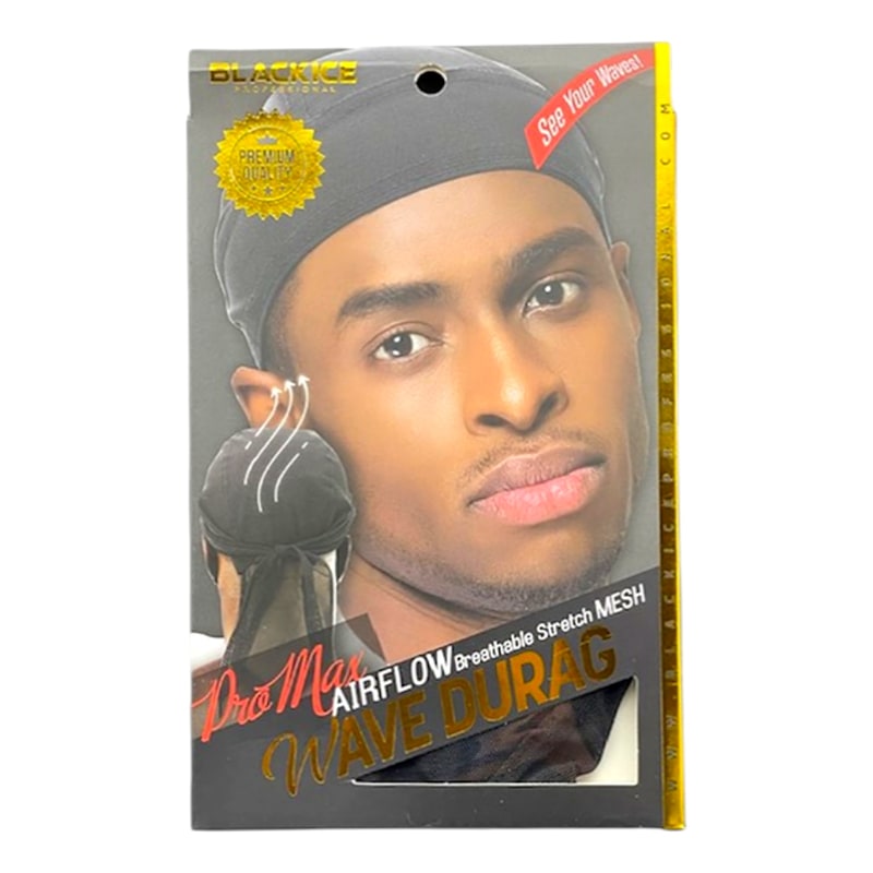 Black Ice Pro Max Airflow Mesh Wave Durag 1dz