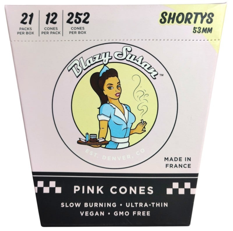 Blazy Susan Cones Shortys 53mm 252ct-Pink Cones