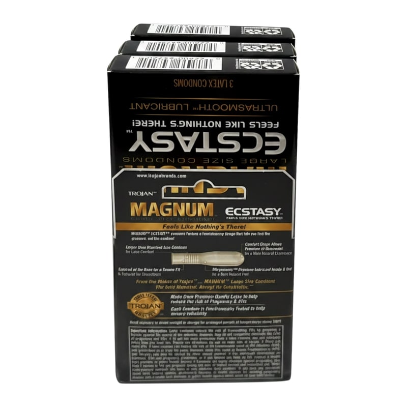 Trojan Magnum Ecstacy Con-TR-64720 3pk 6ct