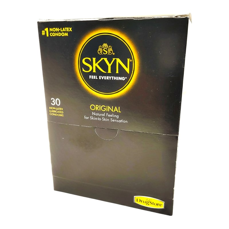 Skyn Original Lubricated Condoms Non-Latex Single Pack 30ct Box