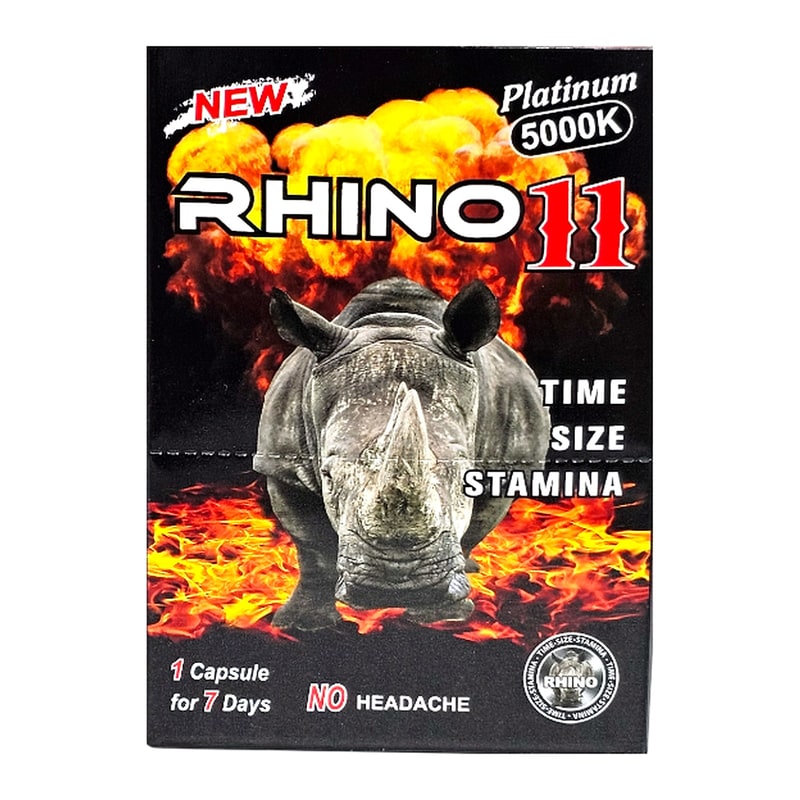 Rhino 11 5000k Platinum 3D Double 24ct