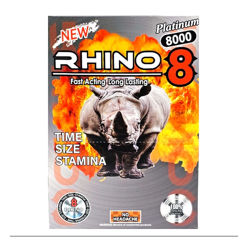 Rhino 8 Platinum 8000 3D 24ct