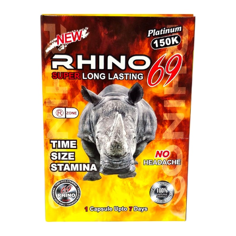Rhino 69 Double Platinum 150K 2pk 24ct Box