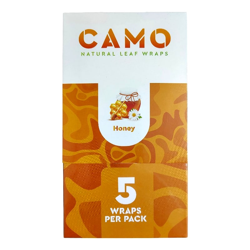 Camo Natural Leaf Wraps 5ct 25pk Box-Hoeny