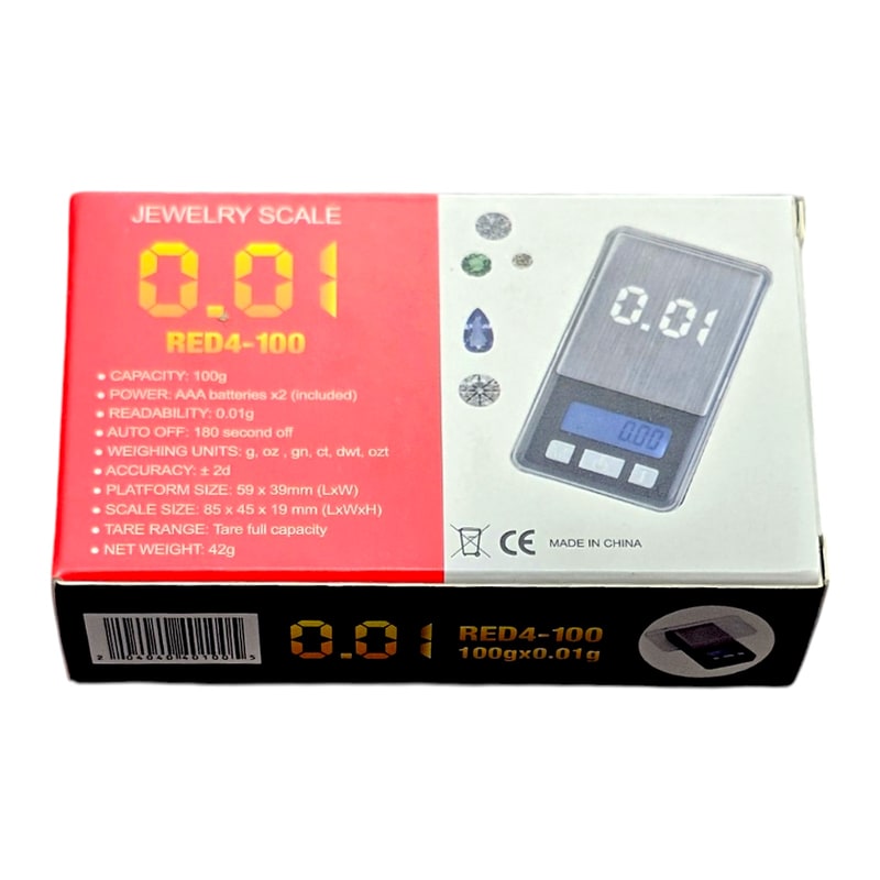 Jewelry Scale-Red4-100 0.01