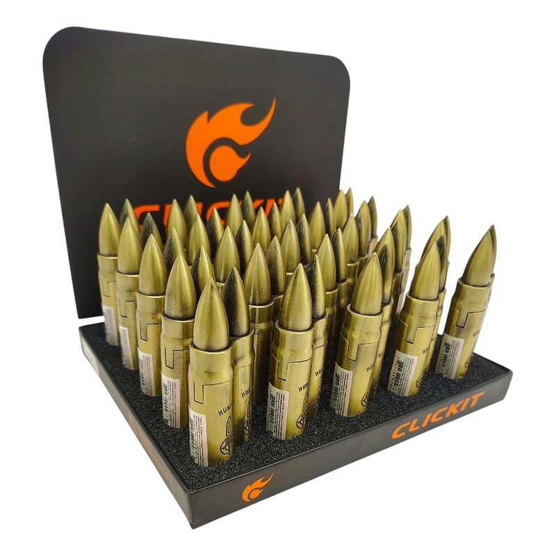 Click It Torch Lighter Bullet Slide GH-5006 20ct Box