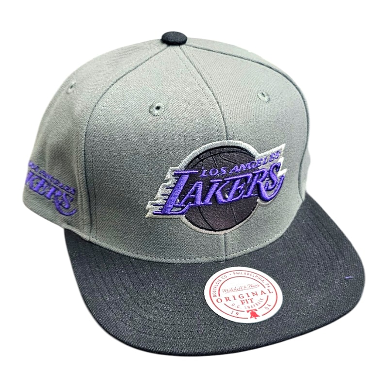 Licensed Sports Caps-HHSS7587-LALYYPPPGREY-OS-Lakers