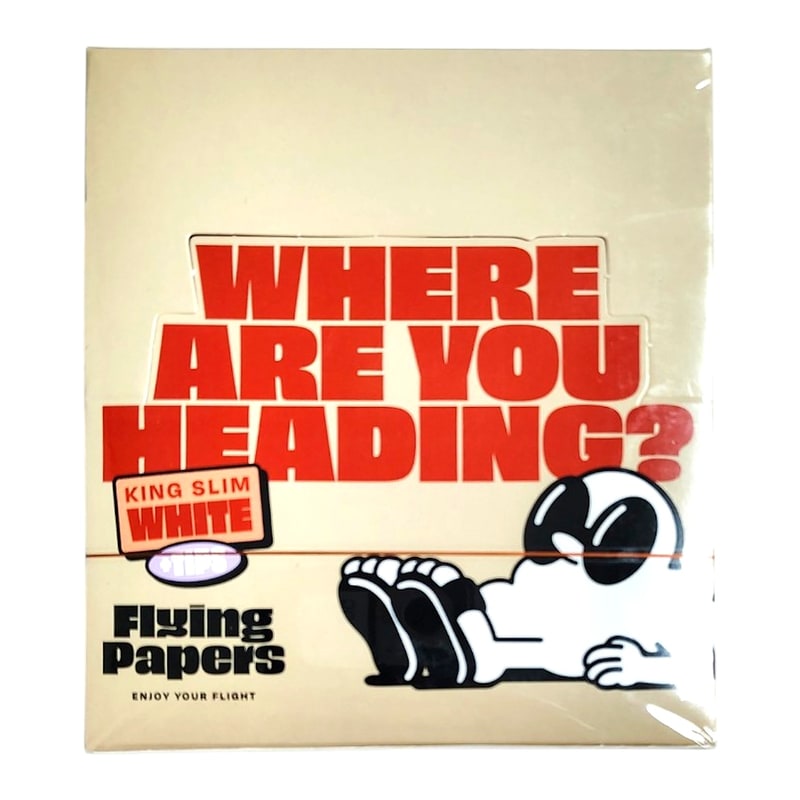 Flying Paper Rollin Paper King Size with Filter Tips 24ct-White