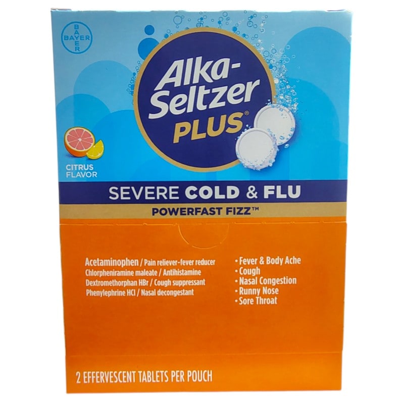 Alka Seltzer Plus Severe Cold&Flu 25ct 2pk