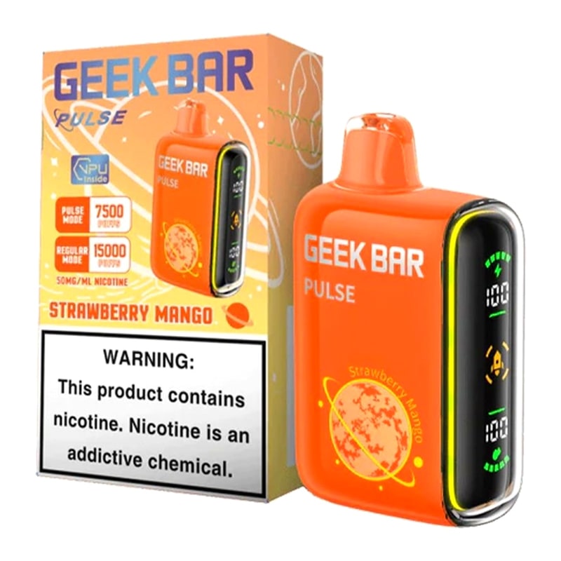 Geek Bar Pulse 15000 5ct Box - Strawberry Mango