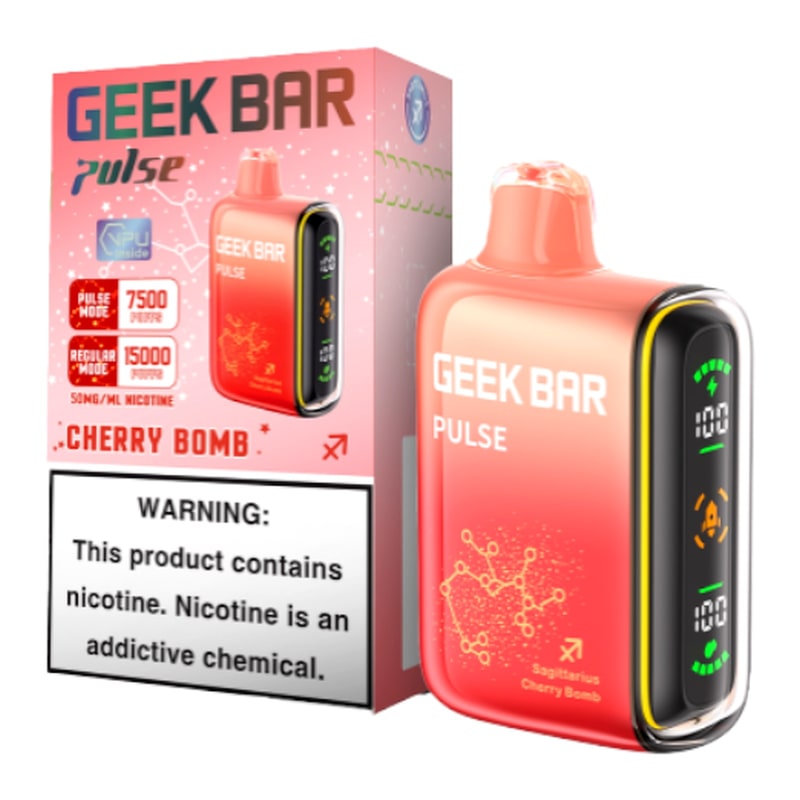 Geek Bar Pulse 15000 5ct Box-Cherry Bomb