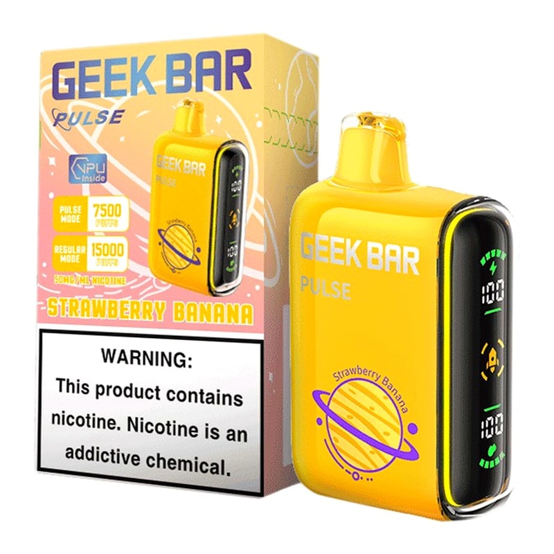 Geek Bar Pulse 15000 5ct Box - Strawberry Banana