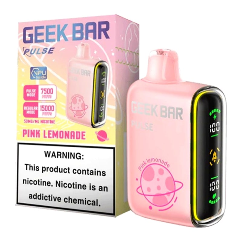 Geek Bar Pulse 15000 5ct Box - Pink Lemonade