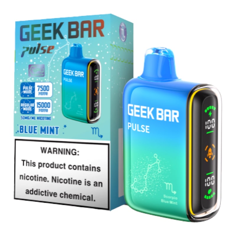 Geek Bar Pulse 15000 5ct Box-Blue Mint