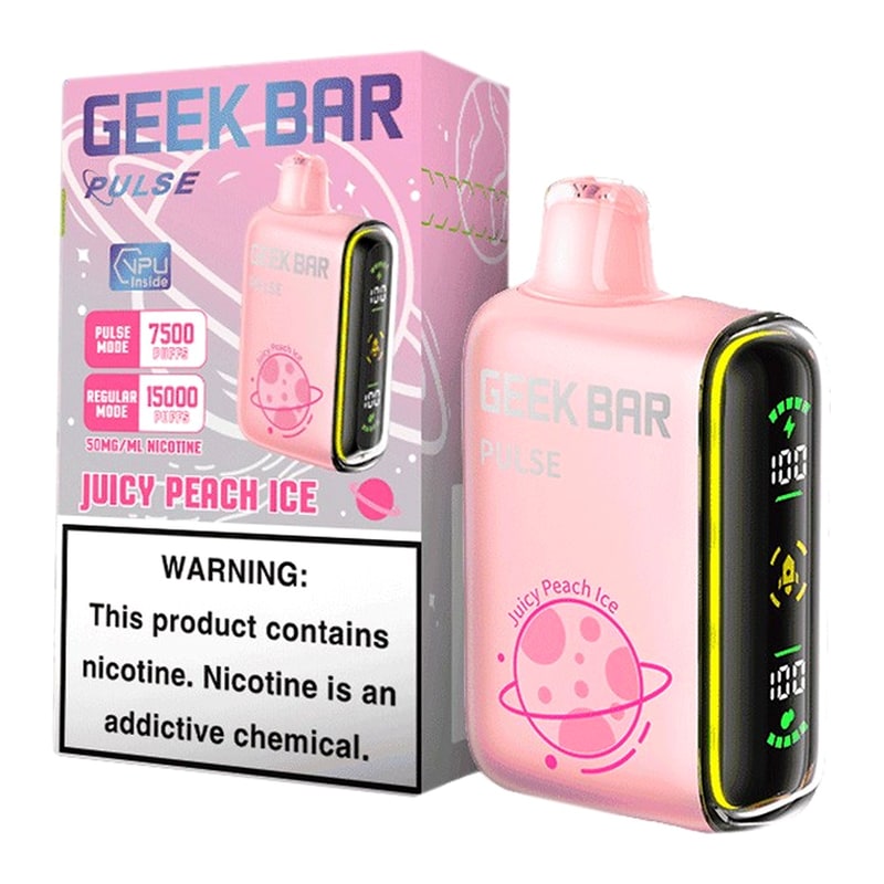 Geek Bar Pulse 15000 5ct Box - Juicy Peach Ice