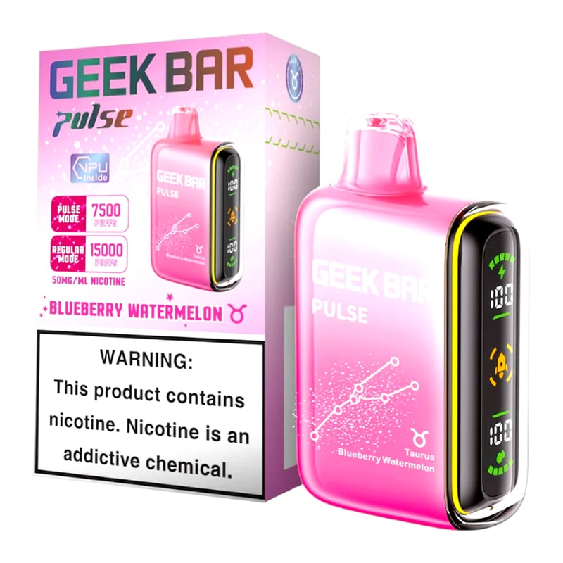 Geek Bar Pulse 15000 5ct Box - Blueberry Watermelon