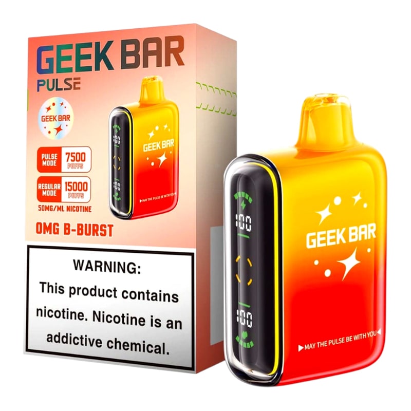Geek Bar Pulse 15000 5ct Box-OMG B-Burst