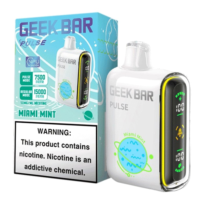 Geek Bar Pulse 15000 5ct Box - Miami Mint