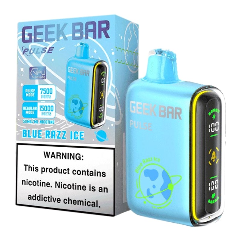 Geek Bar Pulse 15000 5ct Box-Blue Razz Ice