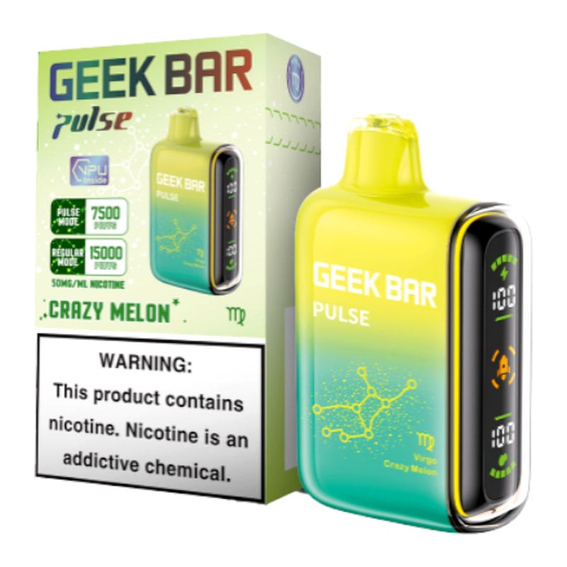 Geek Bar Pulse 15000 5ct Box-Crazy Melon