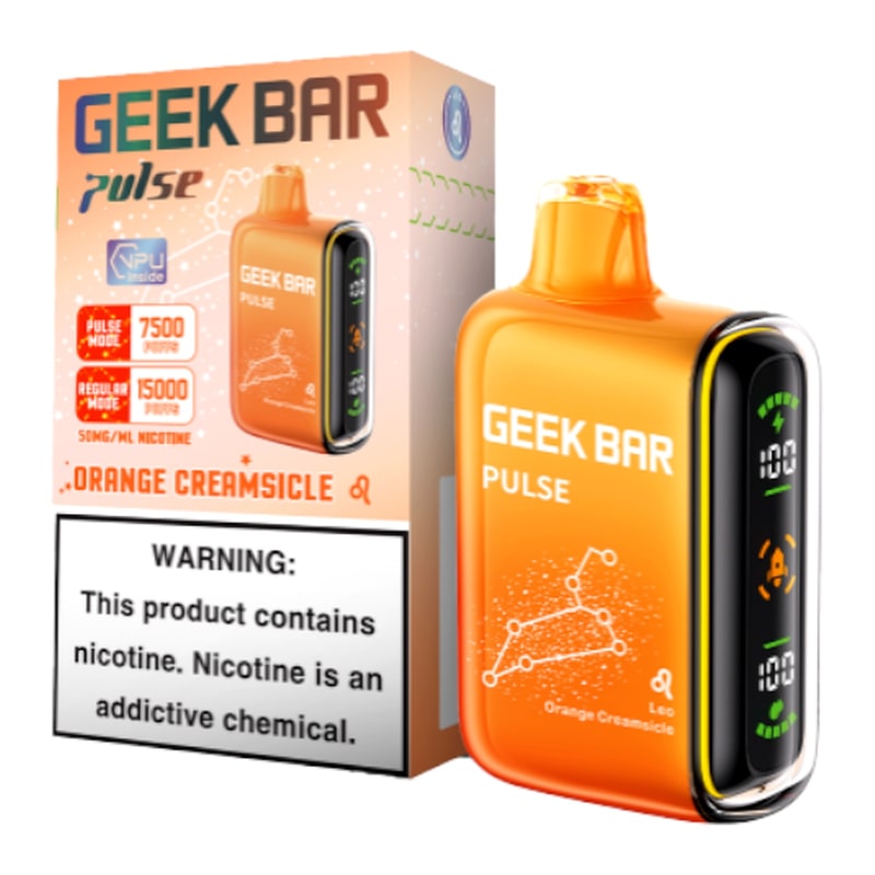 Geek Bar Pulse 15000 5ct Box-Orange Creamsicle