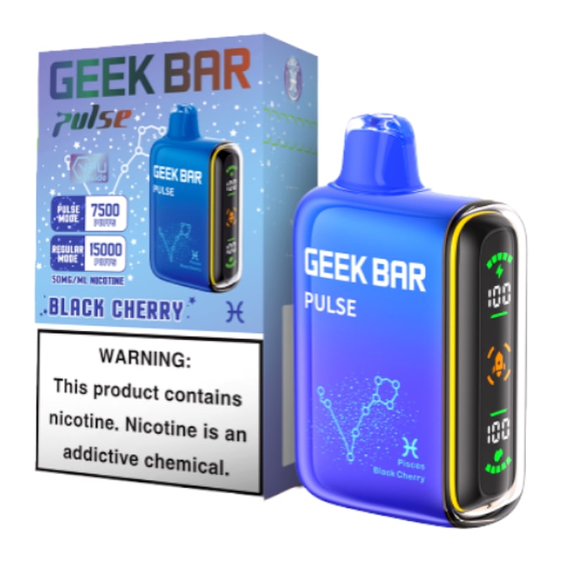 Geek Bar Pulse 15000 5ct Box-Black Cherry