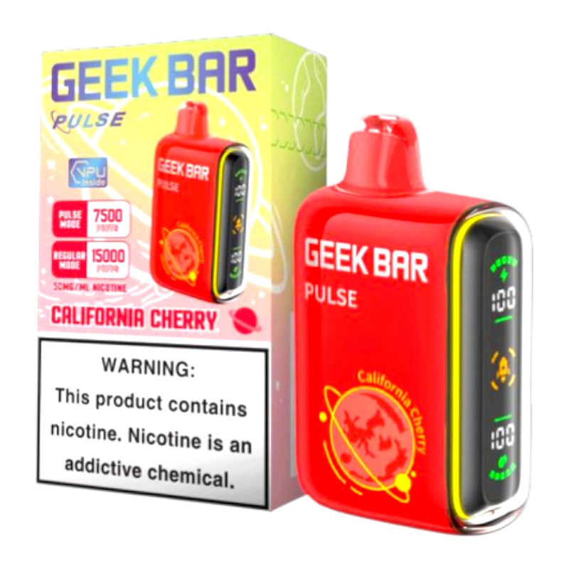Geek Bar Pulse 15000 5ct Box-California Cherry