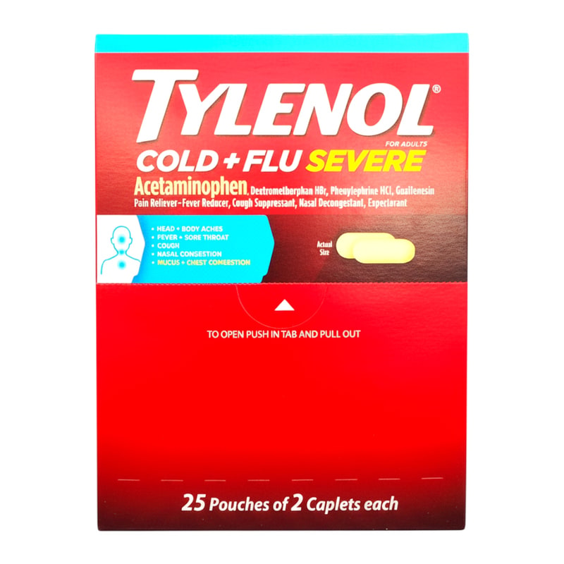 Tylenol Cold+Flu Severe 25ct 2pk 786