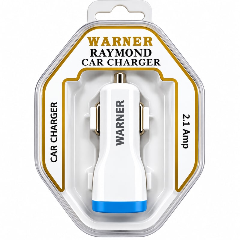 Car Adapter Dual USB Port (Hanging)