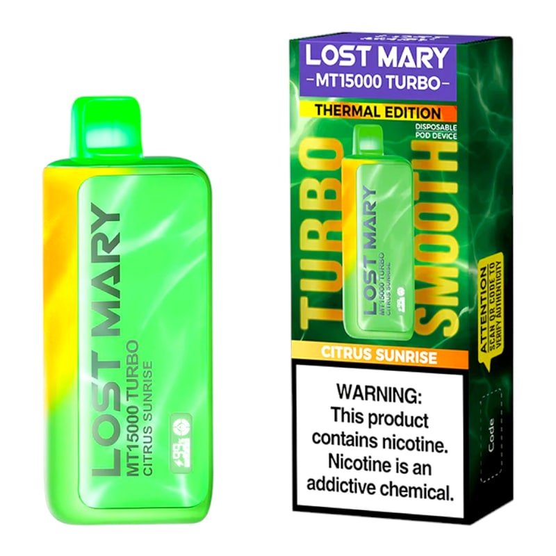 Lost Mary MT15000 Turbo 5ct Box-Citrus Sunrise