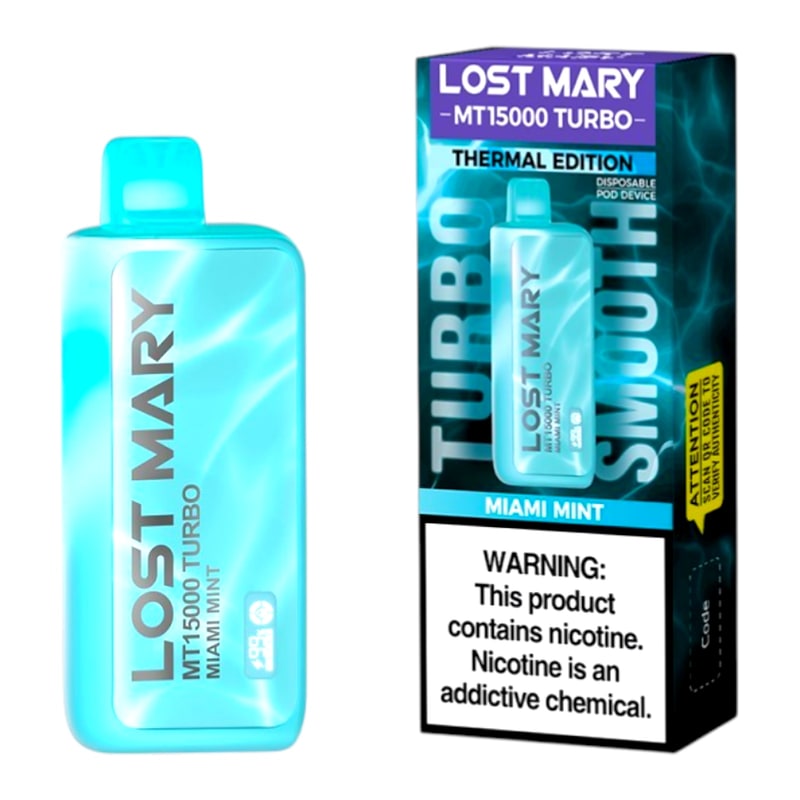 Lost Mary MT15000 Turbo 5ct Box-Miami Mint