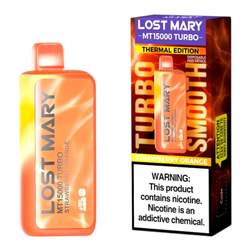 Lost Mary MT15000 Turbo 5ct Box-Strawberry Orange
