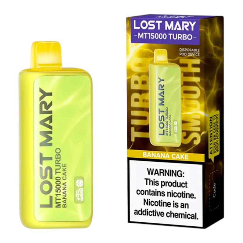 Lost Mary MT15000 Turbo 5ct Box-Banana Cake