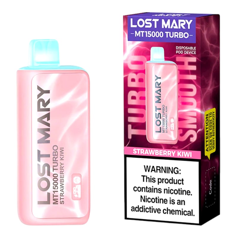 Lost Mary MT15000 Turbo 5ct Box-Strawberry Kiwi