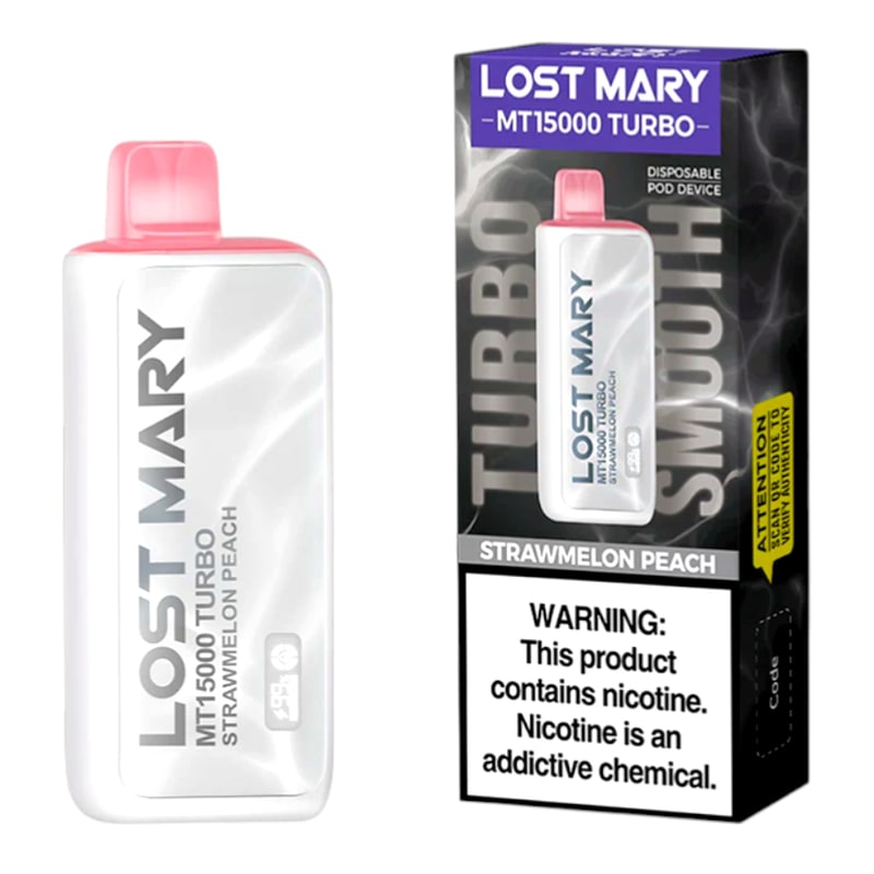 Lost Mary MT15000 Turbo 5ct Box-Strawmelon Peach