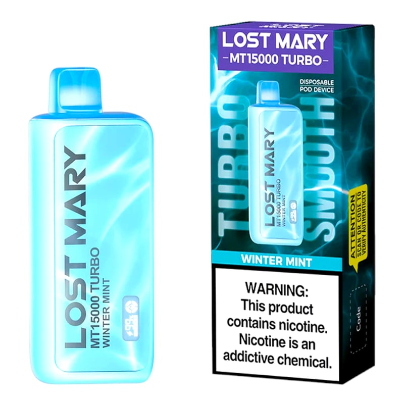 Lost Mary MT15000 Turbo 5ct Box-Winter Mint