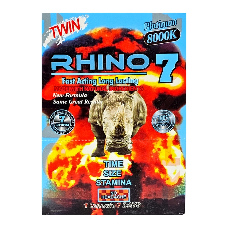 Rhino 7 Platinum 8000k 2ct 24pk