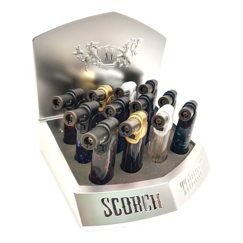 Scorch-61750 45 Degree Micro Table Torch Lighter 12ct