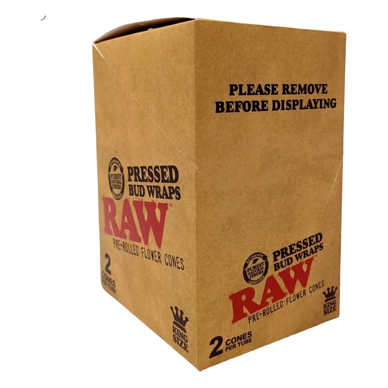 Raw Pressed Bud Wraps Cone King Size